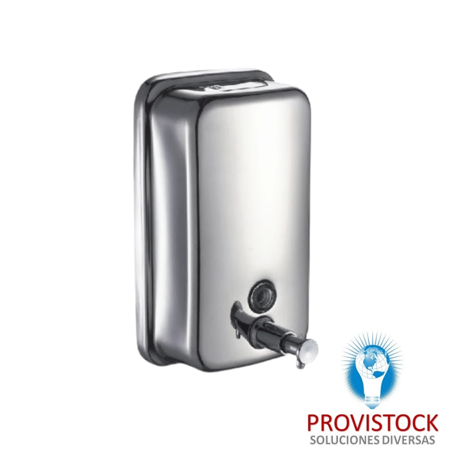 DISPENSADOR DE JABÓN LÍQUIDO, SHAMPOO, ALCOHOL LÍQUIDO Y GEL ANTISÉPTICO  500ml - ACERO INOXIDABLE