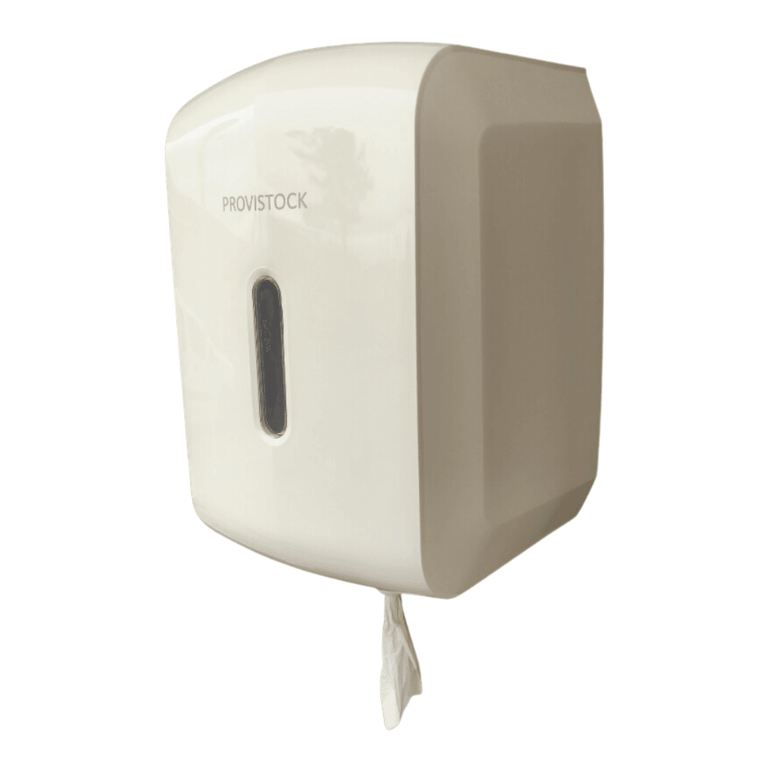 DISPENSADOR PLÁSTICO PARA ROLLO PAPEL TOALLA - PROVISTOCK - Soluciones Diversas