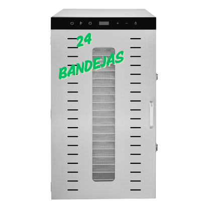 DESHIDRATADOR SECADOR ELÉCTRICO DE ALIMENTOS 24 BANDEJAS (GRATIS 24 Alfombrillas antiadherentes)