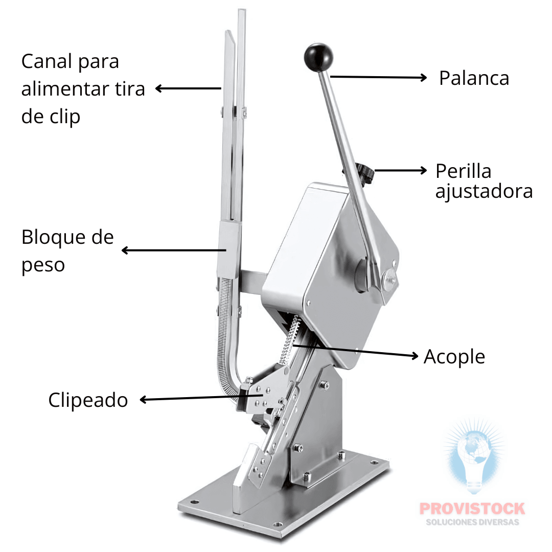 CLIPADORA CLIPEADORA CLIPADOR CLIPPER GRAPADOR GRAPADORA ENGRAPADORA PARA ALIMENTOS, EMBUTIDOS, FUNDAS, BOLSAS, MALLAS, ENVASES - PROVISTOCK - Soluciones Diversas