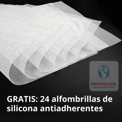DESHIDRATADOR SECADOR ELÉCTRICO DE ALIMENTOS 24 BANDEJAS (GRATIS 24 Alfombrillas antiadherentes)