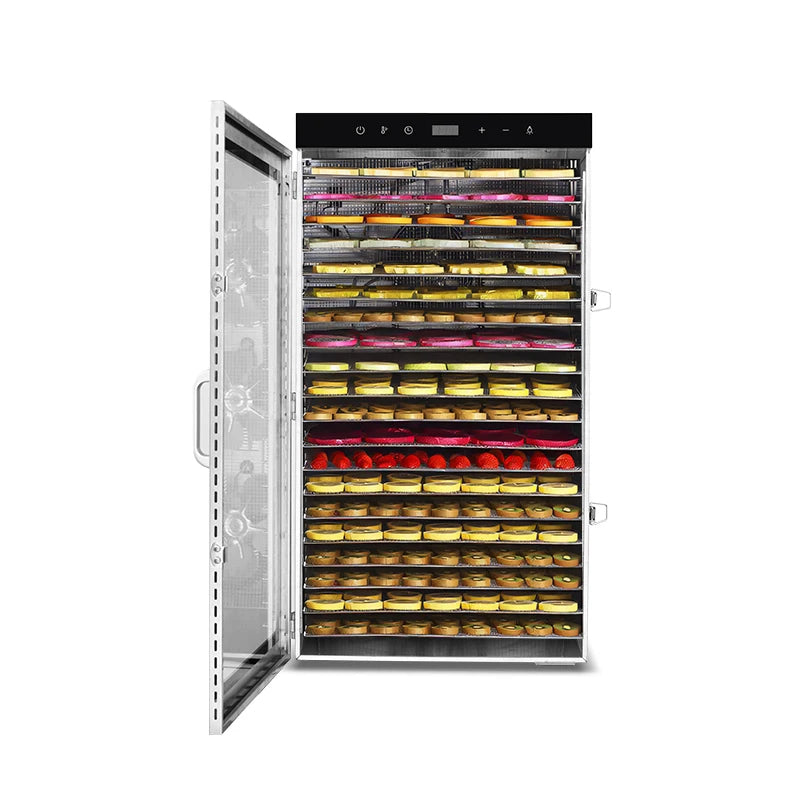 DESHIDRATADOR SECADOR ELÉCTRICO DE ALIMENTOS 24 BANDEJAS (GRATIS 24 Alfombrillas antiadherentes)